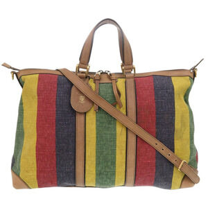 GUCCI Black Leather Boston Bag